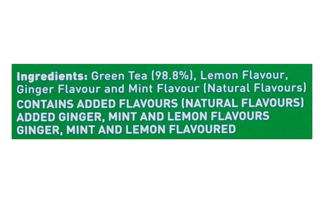 Tetley Green Tea Ginger, Mint & Lemon   Box  30 pcs
